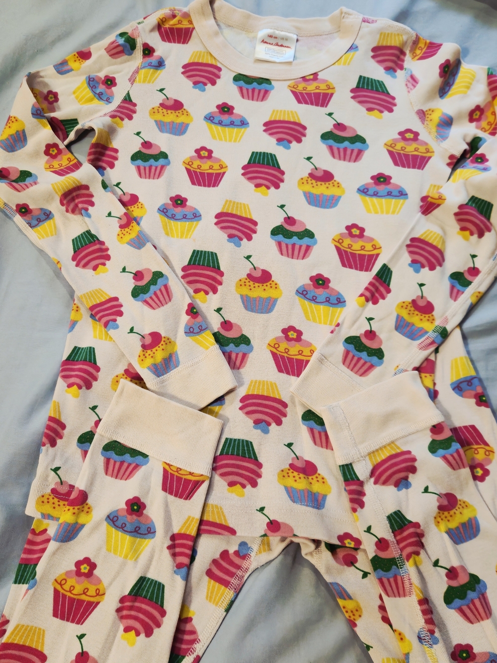 Hanna Andersson Pink Multicolor Cupcake Sleep Set